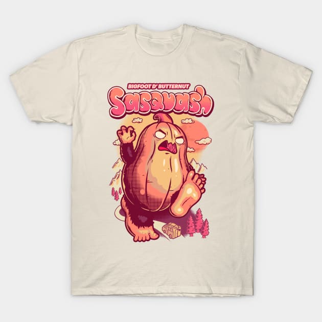 Bigfoot D' Butternut Sasquash T-Shirt by wehkid